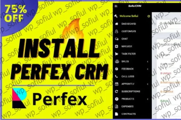 I will install,setup perfex CRM on your domain,cpanel