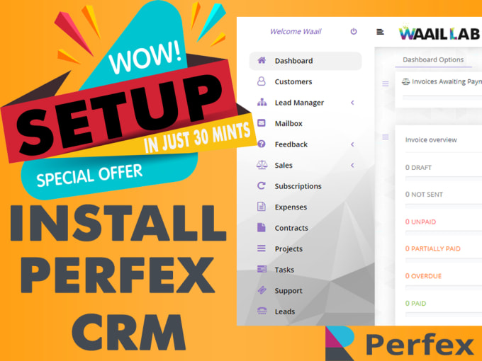 I will install, setup perfex CRM on your vps,cpanel hosting