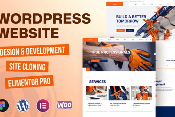 I will design, clone, and develop wordpress website using elementor