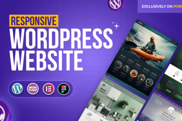 I will create wordpress website design or elementor website landing page design
