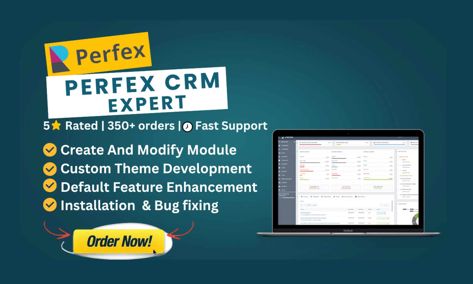 I will do customization or bug fixing to perfex crm